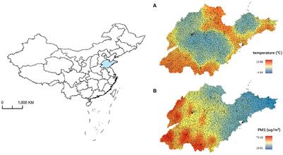 Association between ambient cold exposure and mortality risk in Shandong Province, China: Modification effect of particulate matter size